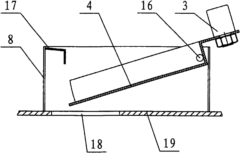 Method and device for preventing rat from entering case from discharge hole and feeding machine therewith