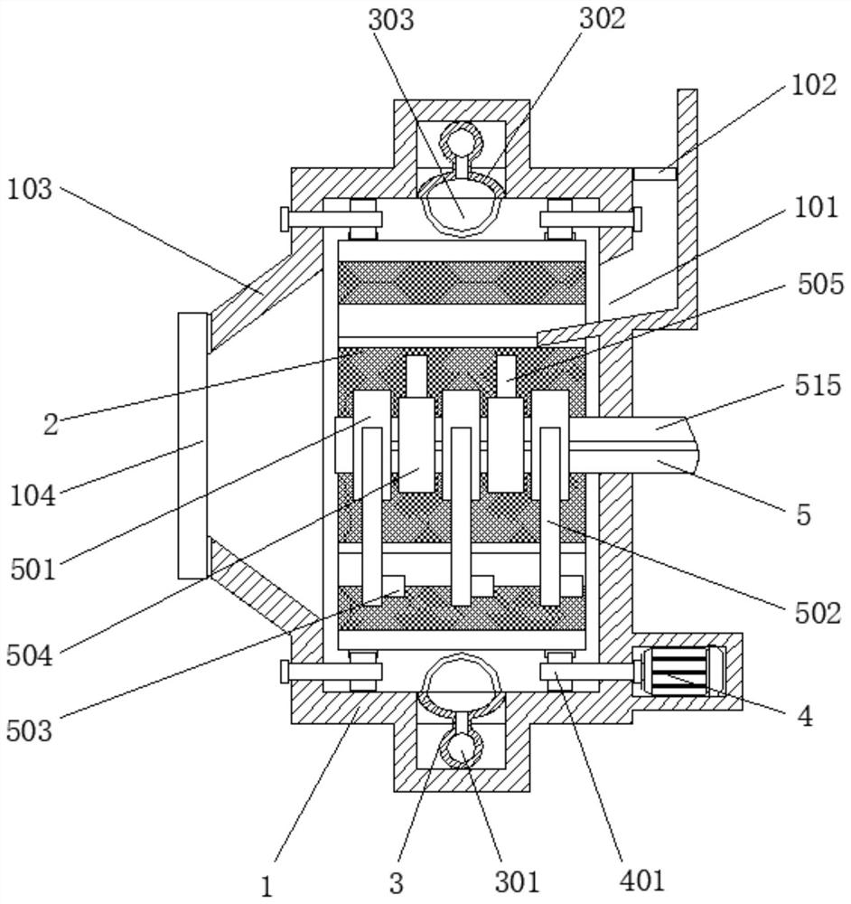 Coating machine internal pressure control mechanism