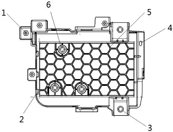 Automobile storage battery tray