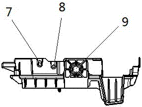 Automobile storage battery tray