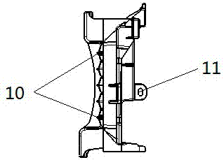 Automobile storage battery tray