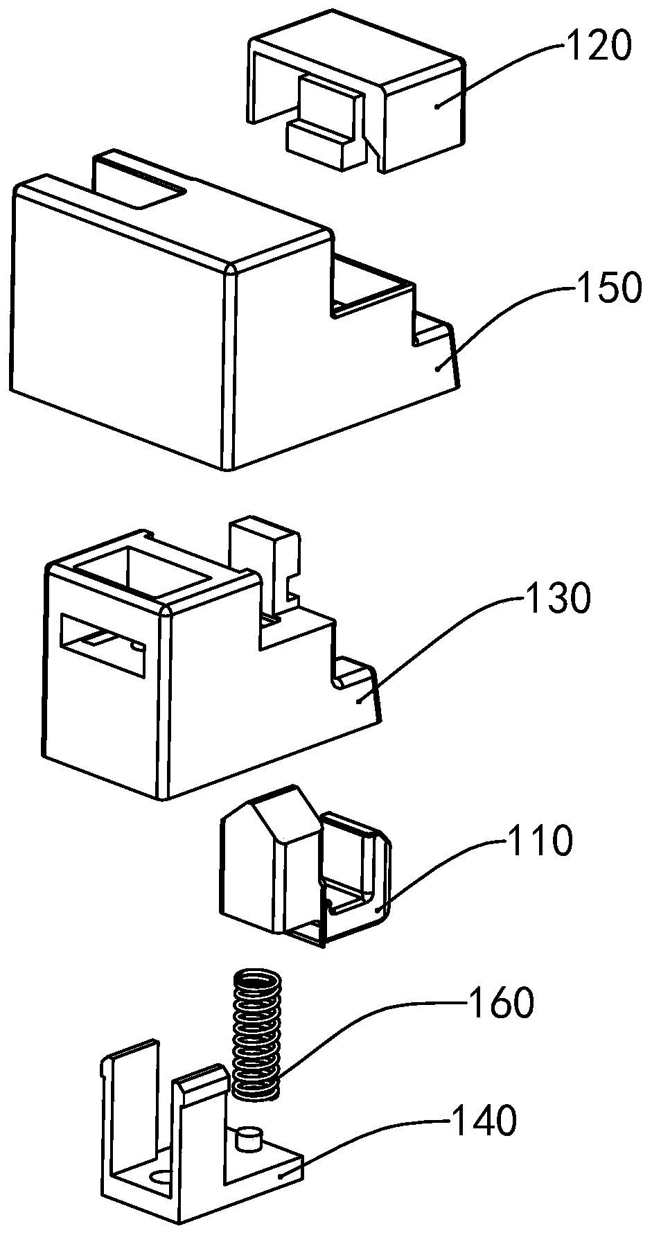 A guide clip assembly and a shower door