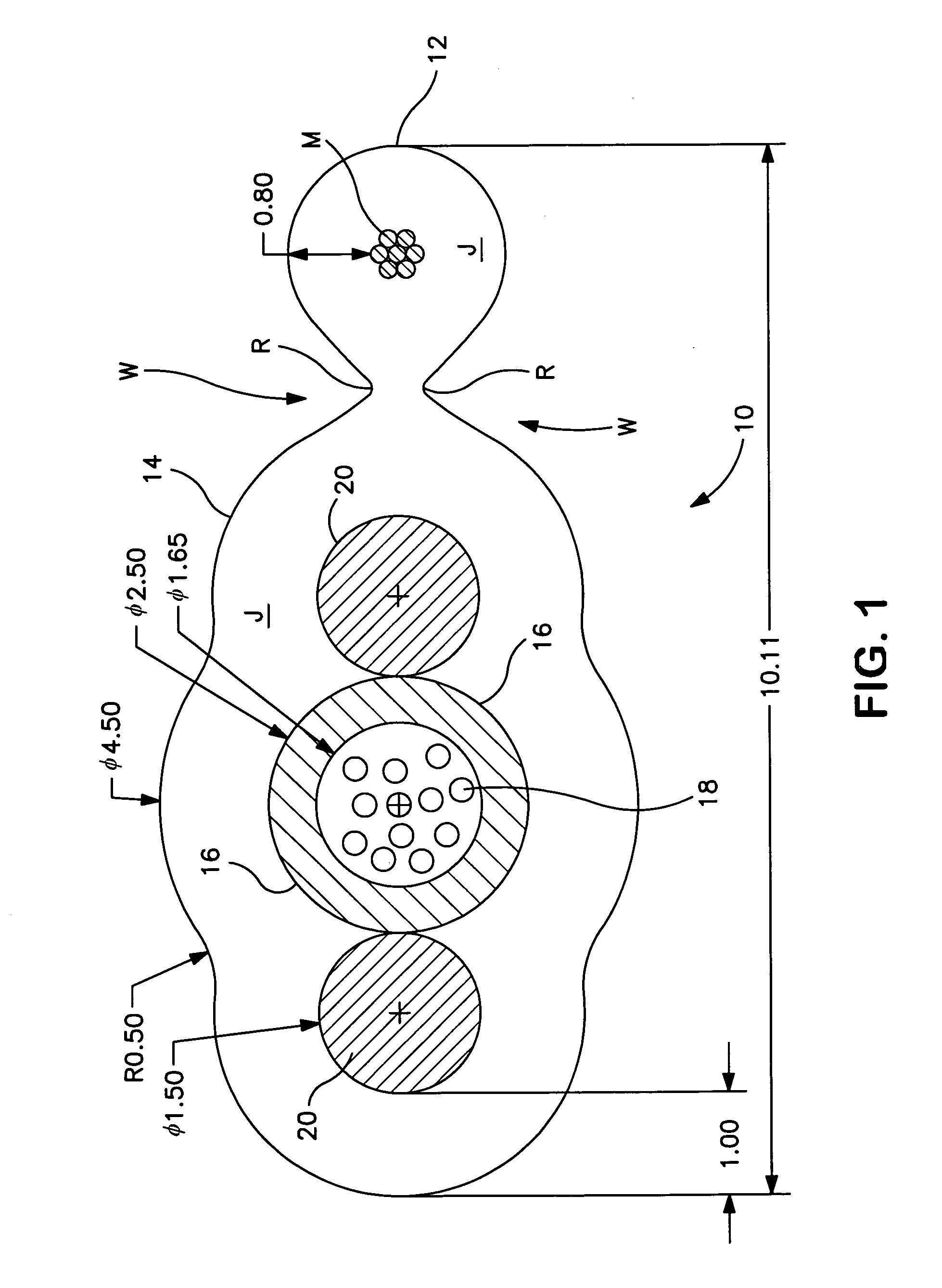 Locatable dielectric optical fiber cable having easily removable locating element