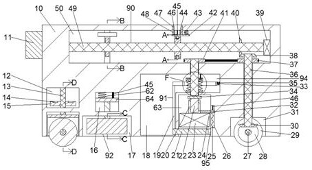 Transformer substation patrol sweeping device