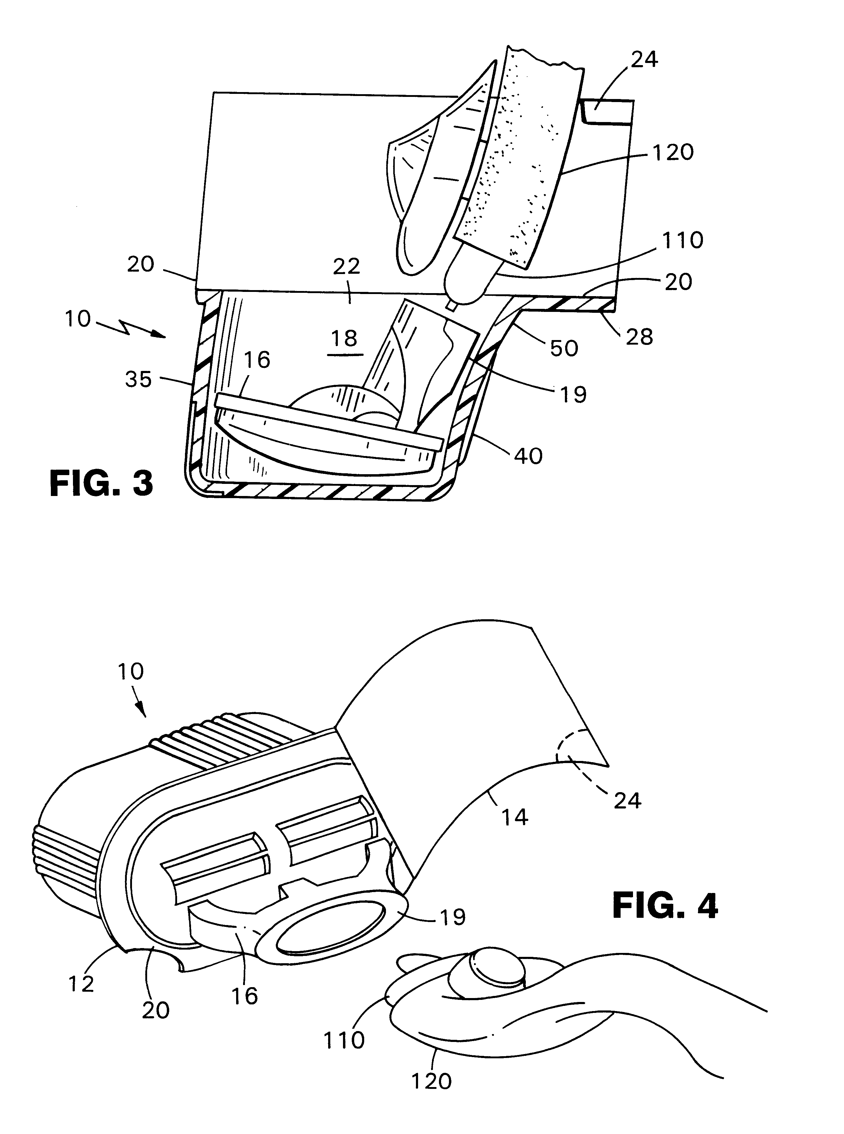 Sealed container for an article of personal use such as a razor cartridge