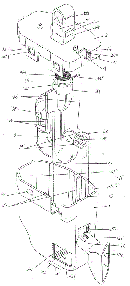 Modularized air suction silencer of refrigeration compressor