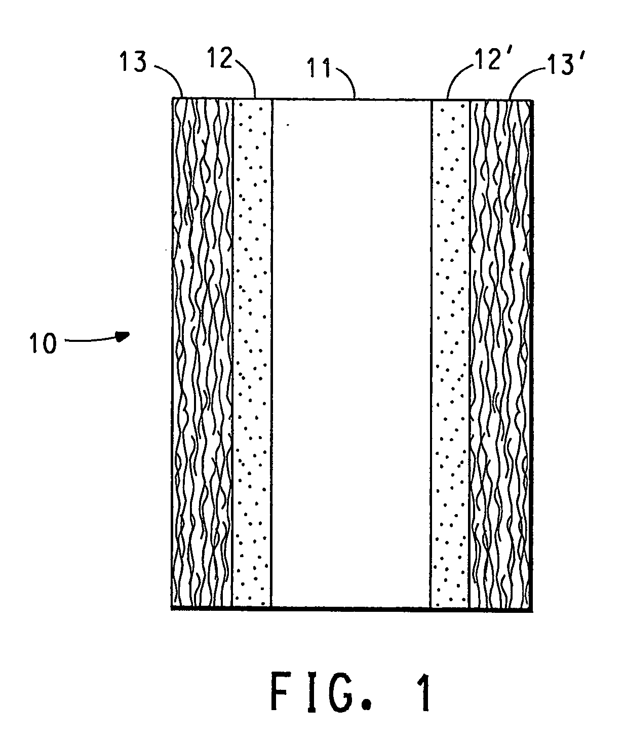 Unitized membrane electrode assembly and process for its preparation