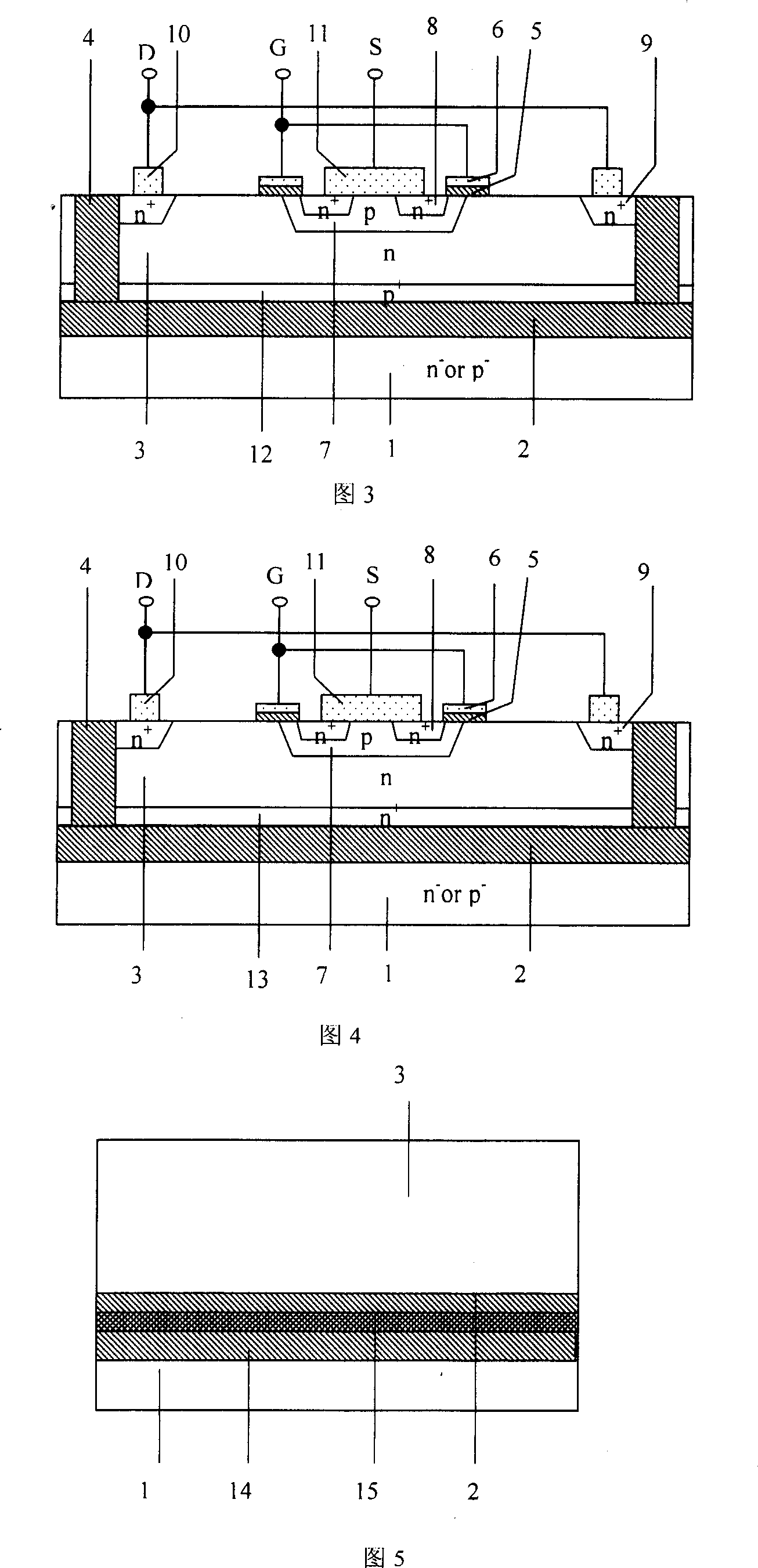 Pressure resistant layer structure having dual-medium buried layer and SOI power device using the same