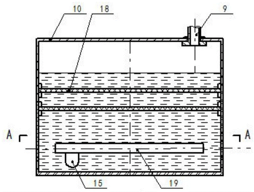 Gas purification device of household garbage flashing mineralization treatment device