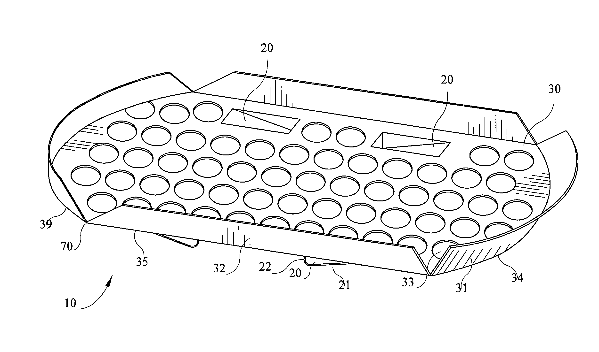Cooking tray and apparatus for securing cooking tray