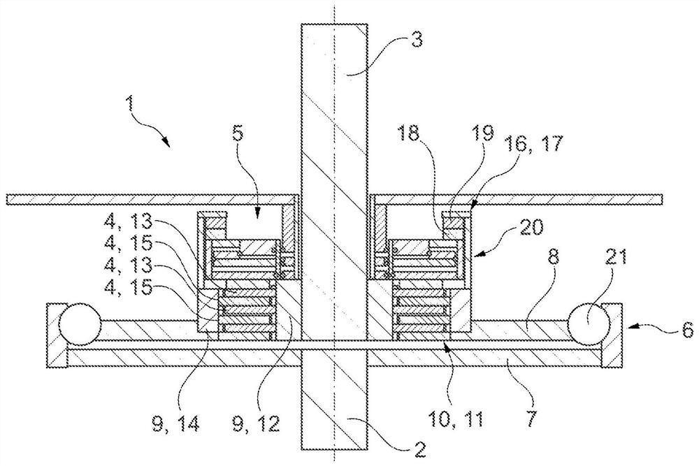 Clutch unit with torsional vibration damper as a clutch support, and hybrid module comprising clutch unit