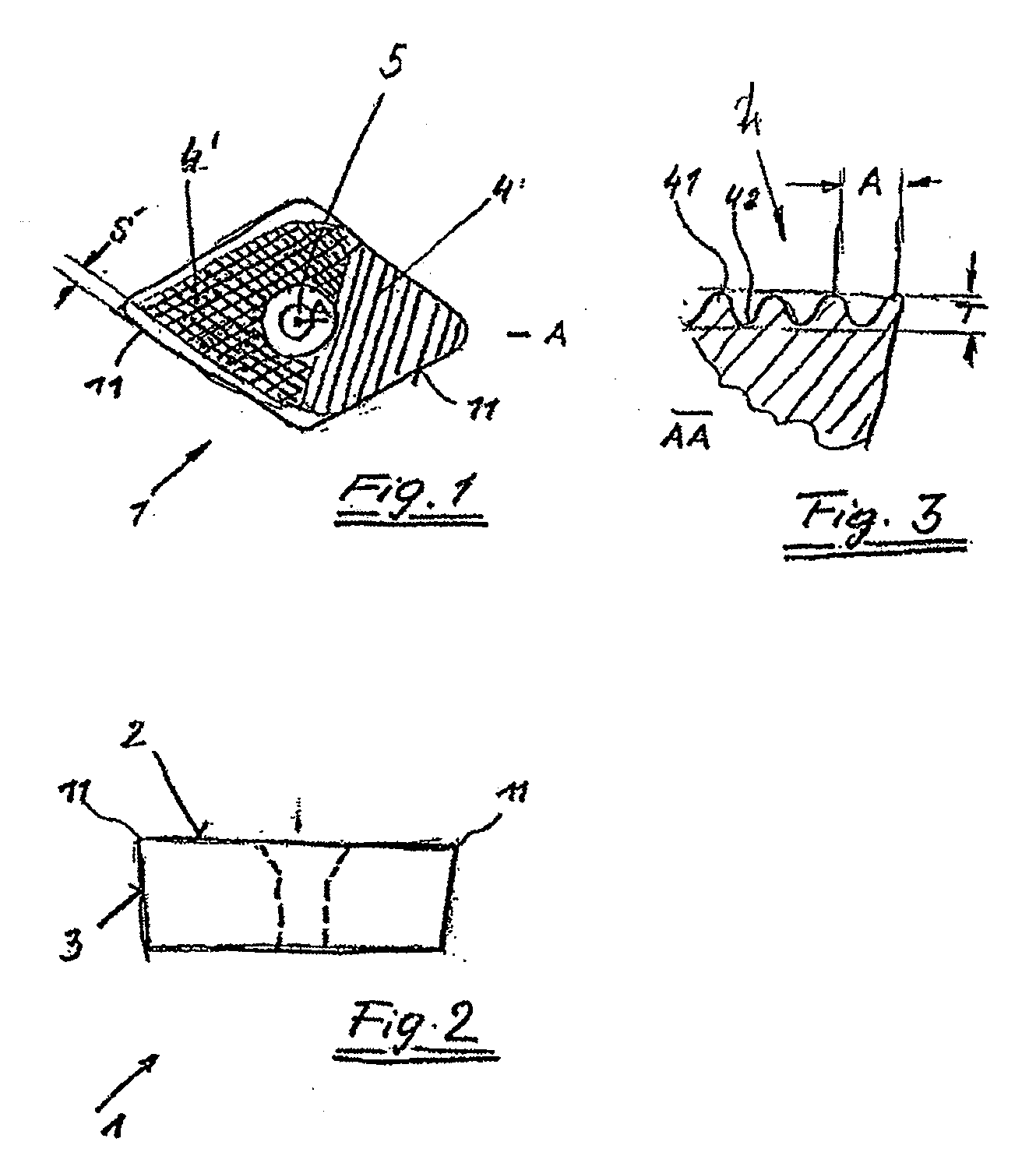 Cutting Insert Provided With Structured Surfaces
