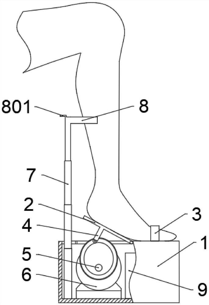 Massage instrument capable of relieving edema of lower limbs after long-time sitting