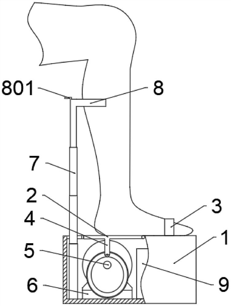 Massage instrument capable of relieving edema of lower limbs after long-time sitting