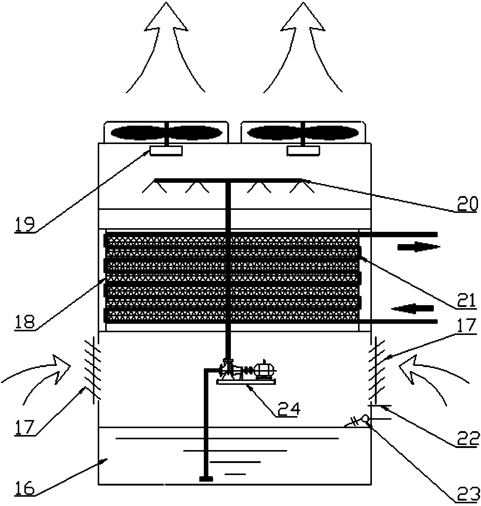 Coke oven gas purification cooling energy-saving method