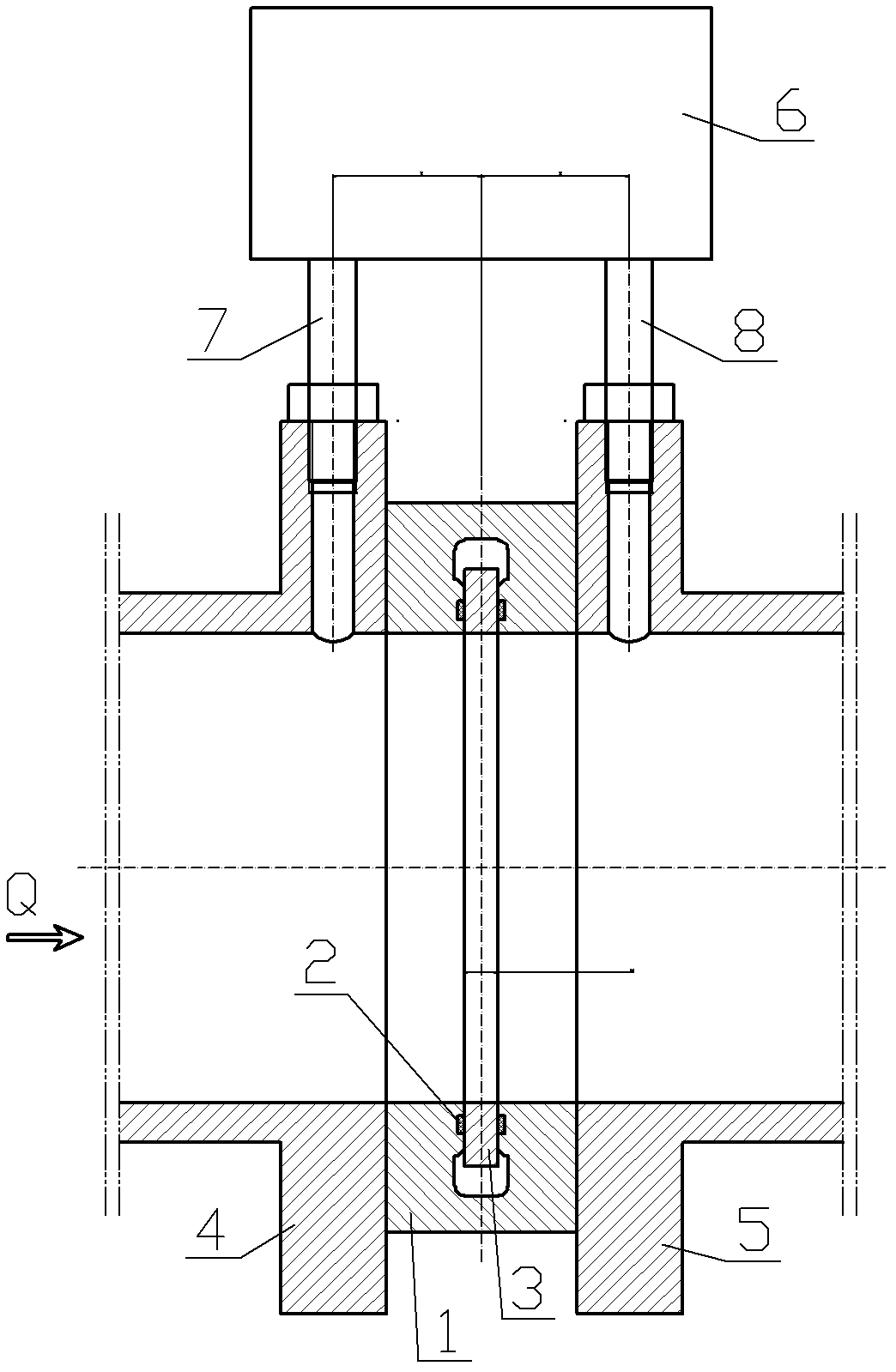 Flow Measurement and Control Device of Rhombus Valve