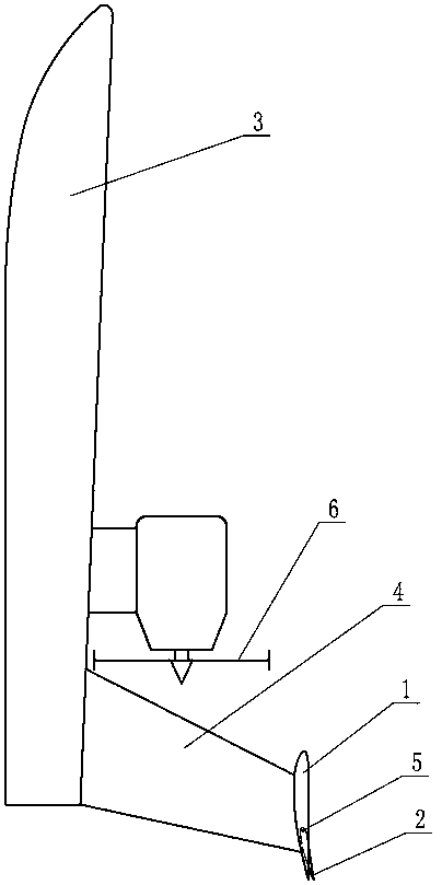 Air-propelled ship trim self-adjusting device