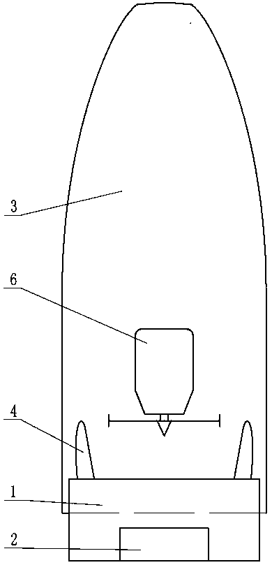 Air-propelled ship trim self-adjusting device