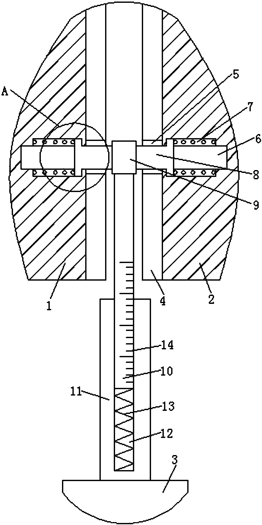 Shoe sole length measurement device with accurate positioning function