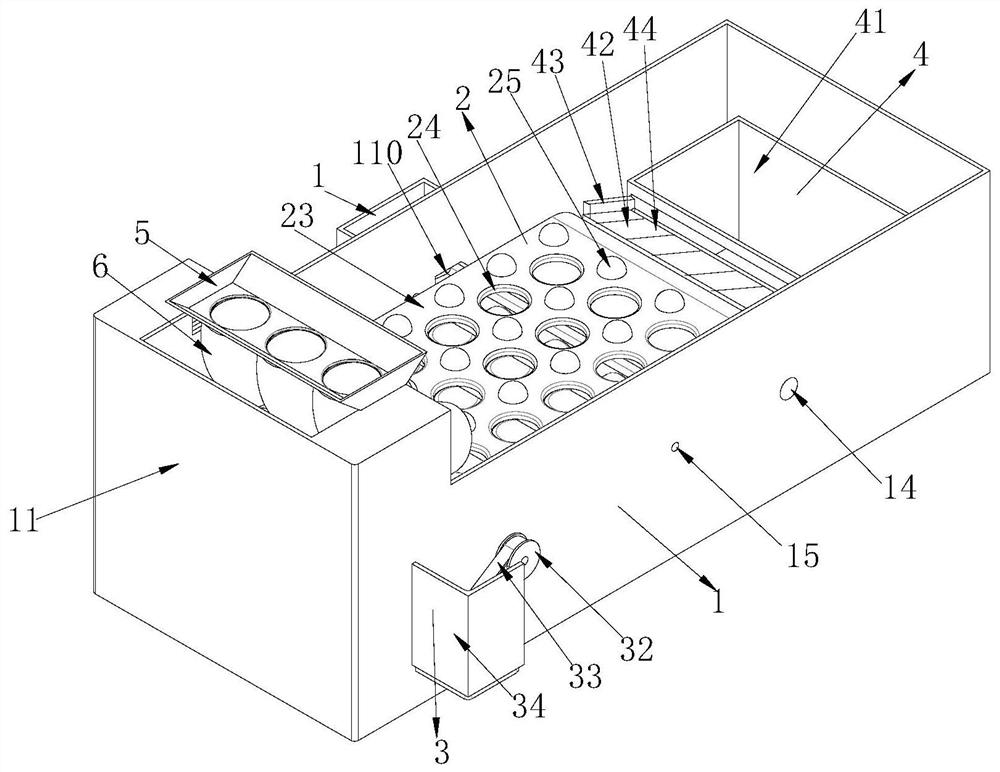 A kind of fruit sieving machine that sieves accurately and prevents damage during fruit sieving