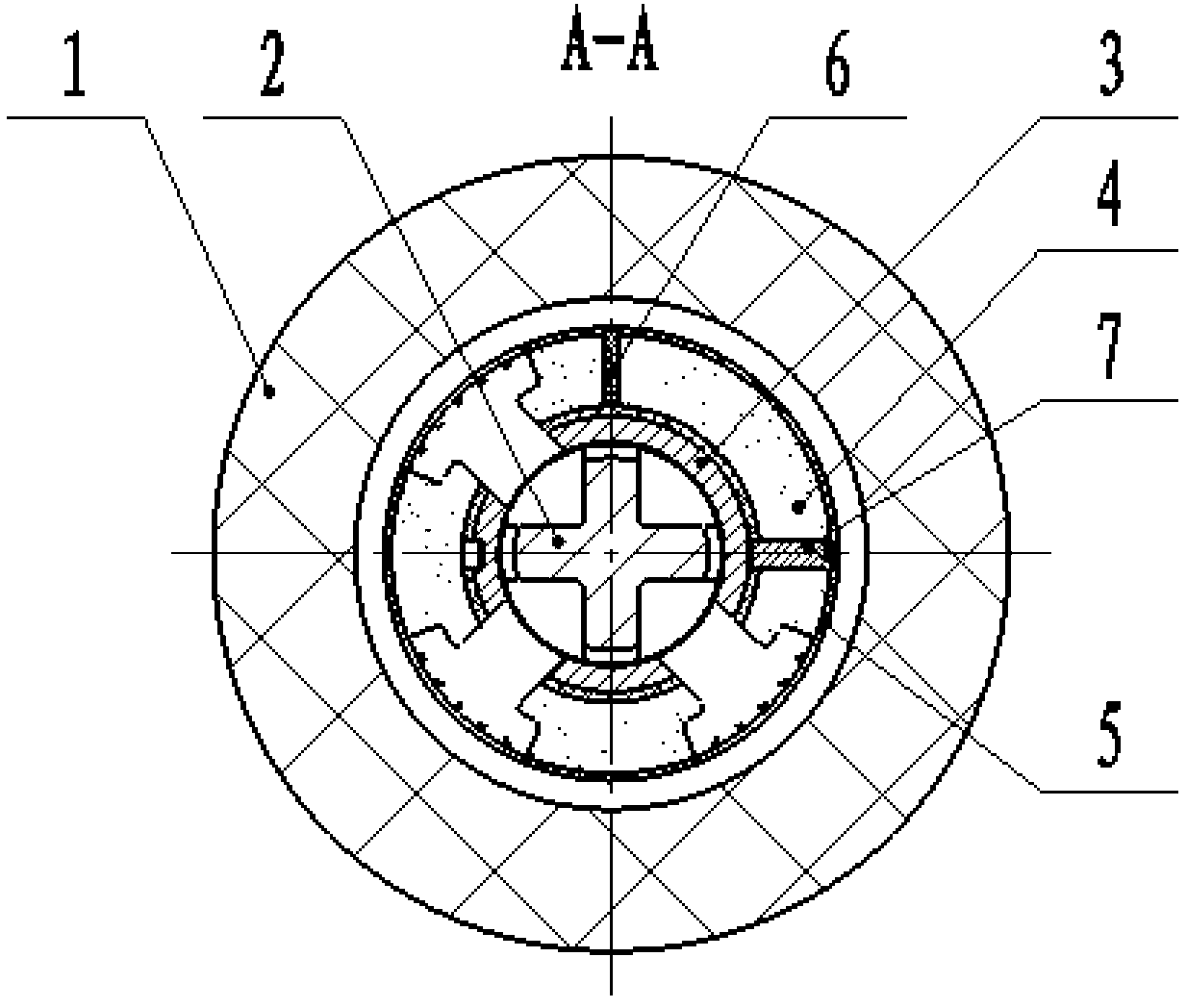 Probe thread guide structure of three-component induction coil array