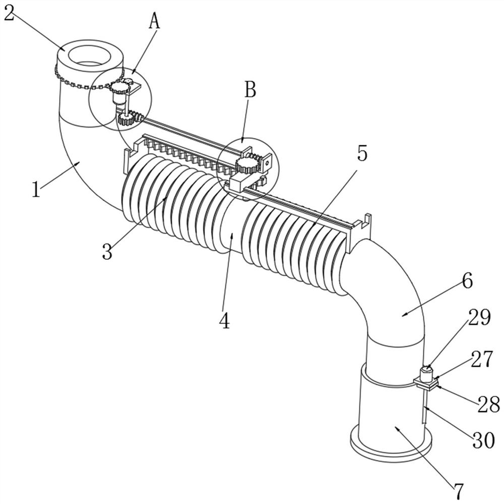 Desilting device for water treatment and working method thereof