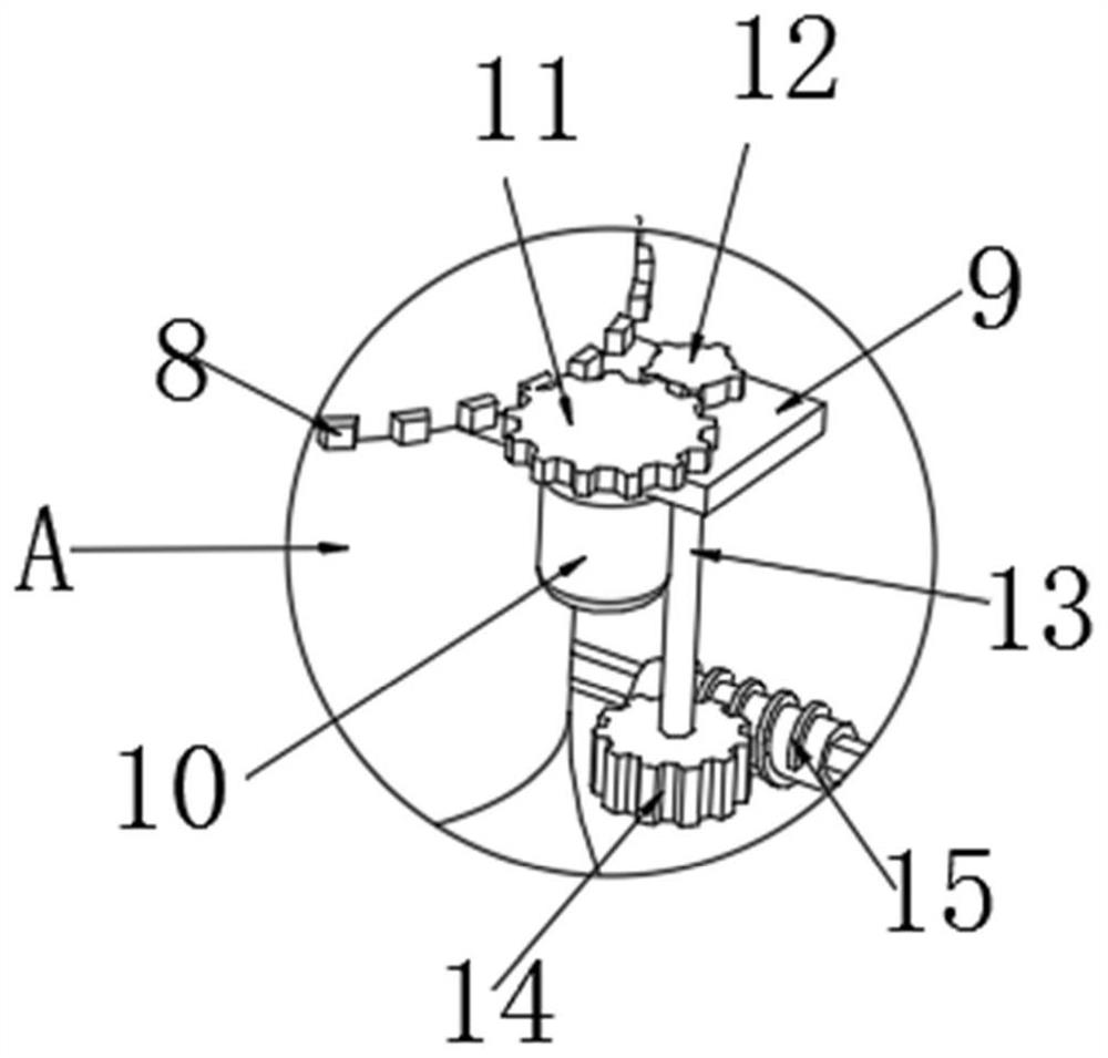 Desilting device for water treatment and working method thereof