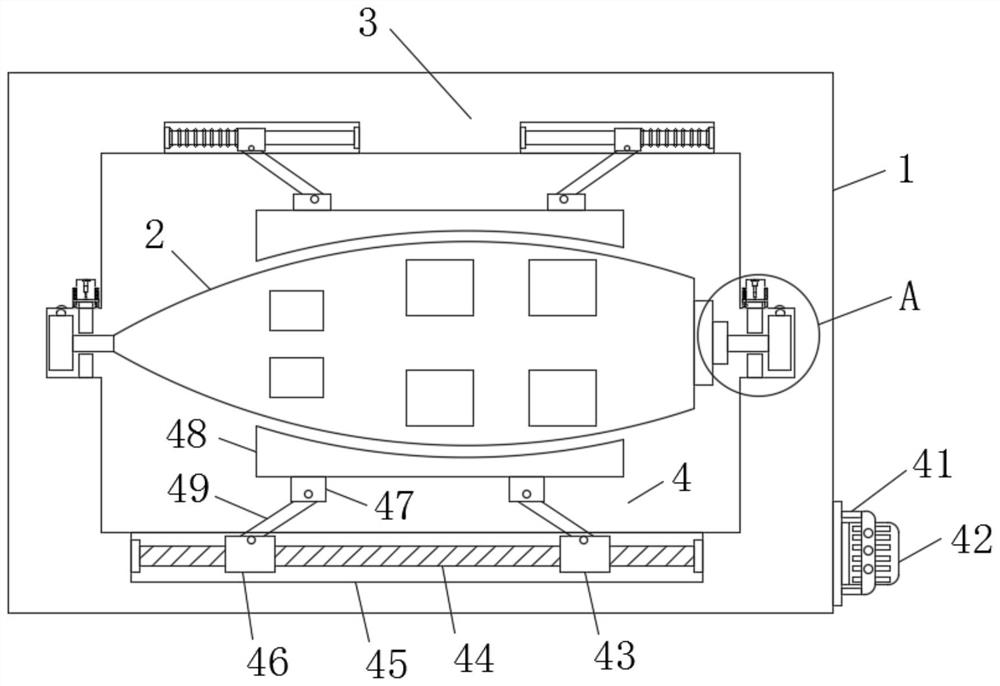 Emergency locking device for fin instrument cabin of polar region scientific expedition ship