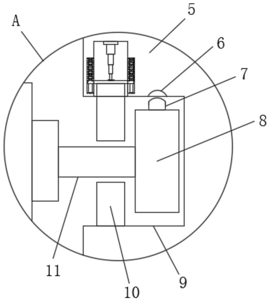 Emergency locking device for fin instrument cabin of polar region scientific expedition ship