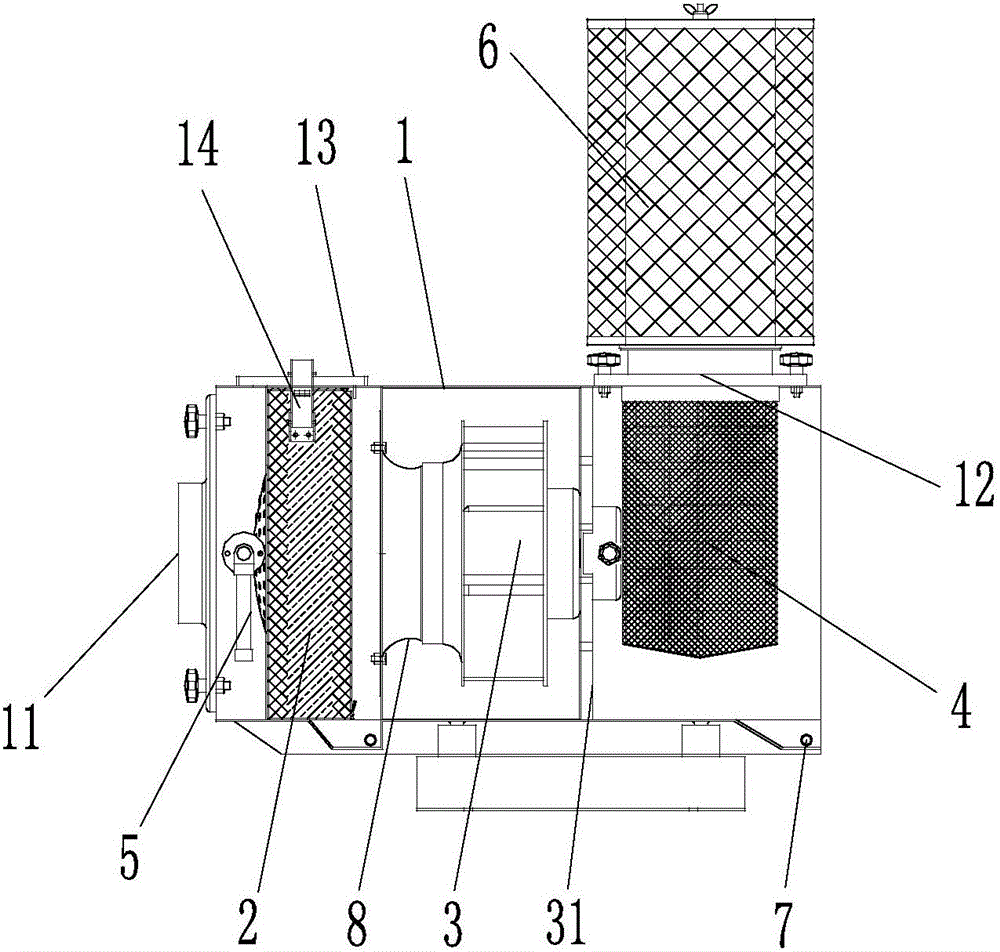 High-efficiency energy-saving oil mist recoverer