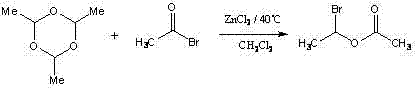 Method for synthesizing (R,S)1-bromoethyl acetate
