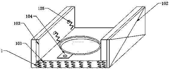 Vibration-proof automobile wiper tank fixing device