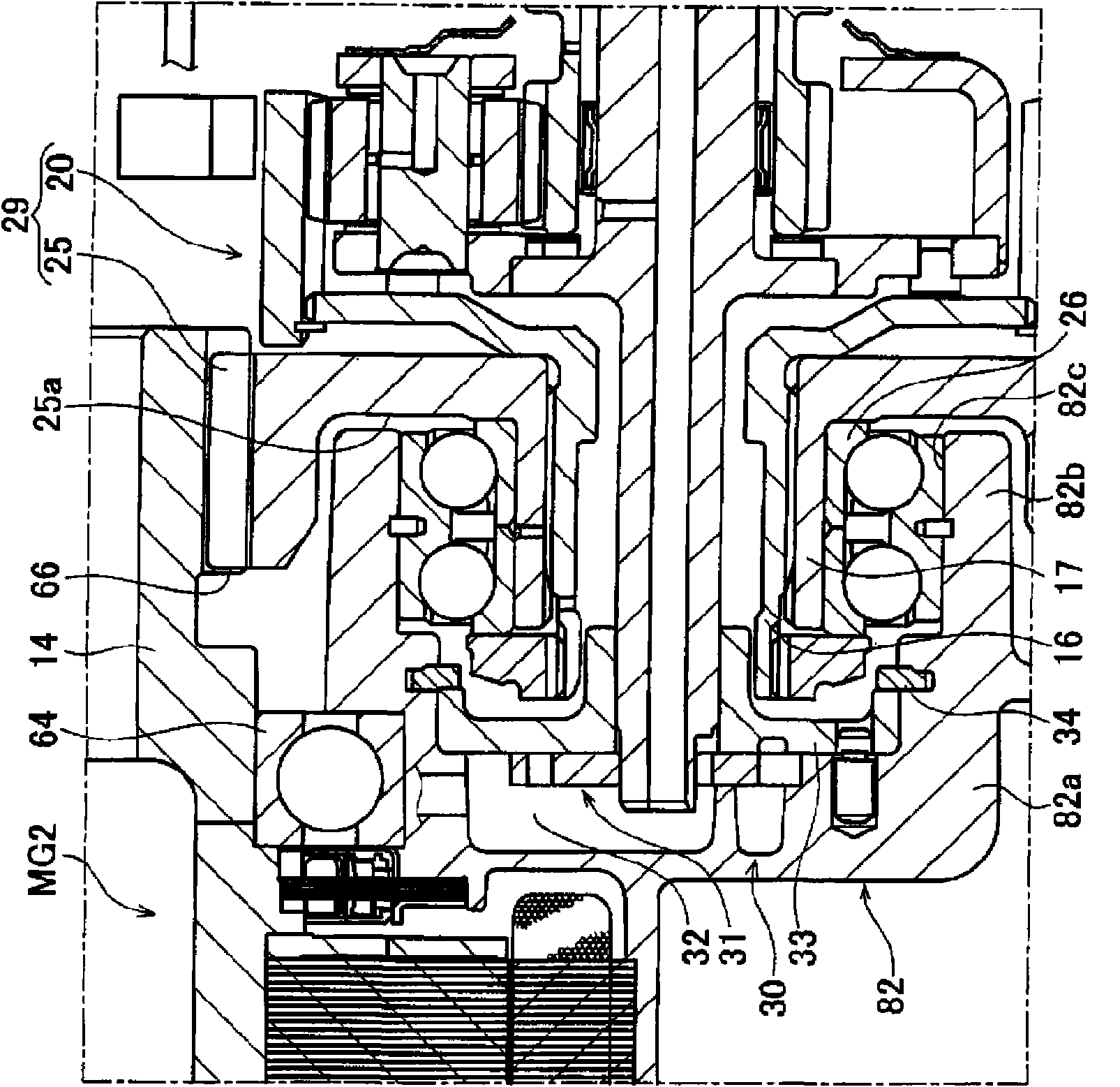 Drive device for hybrid vehicle