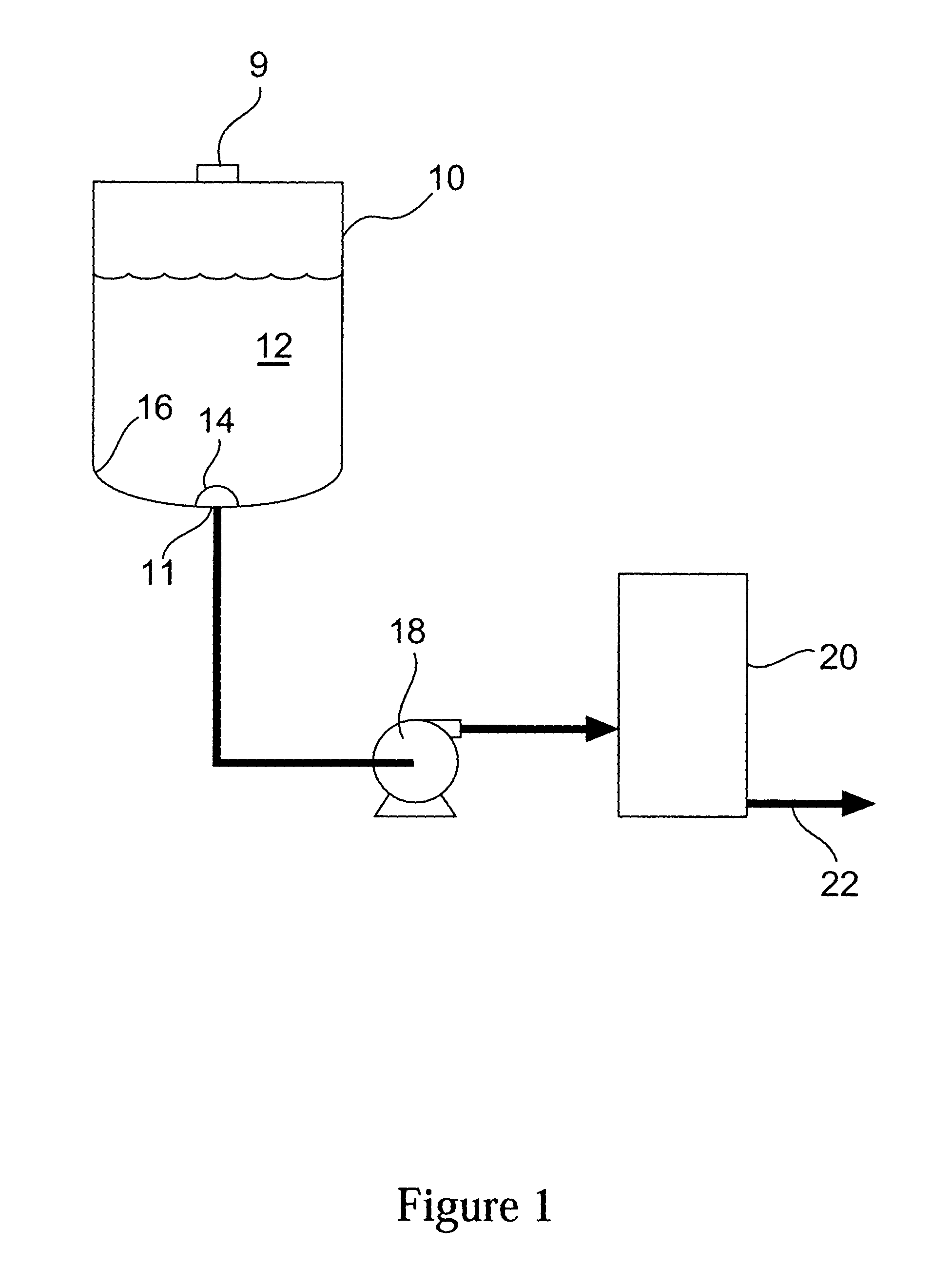Container having vortex breaker and system