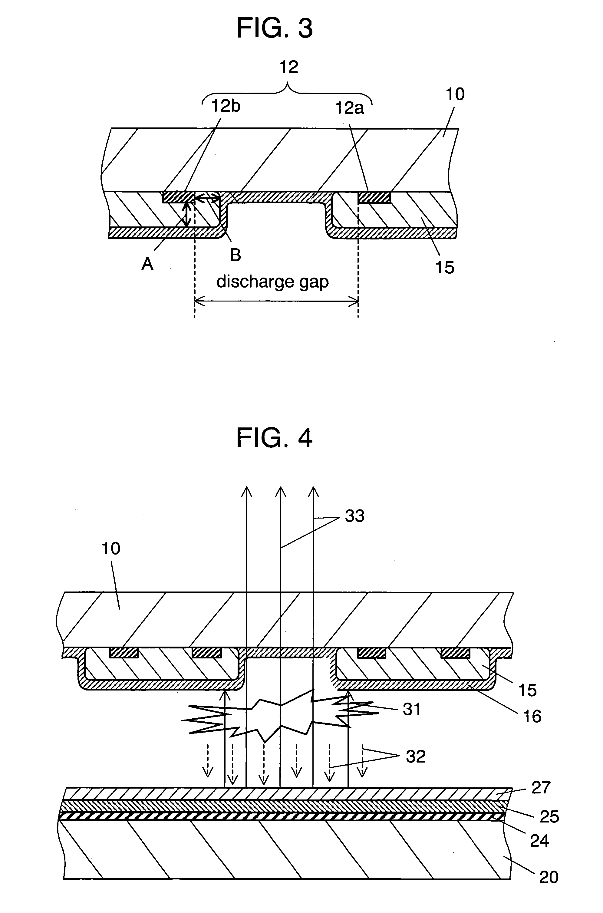 Plasma display panel including dielectric layer that does not cover part of a discharge gap