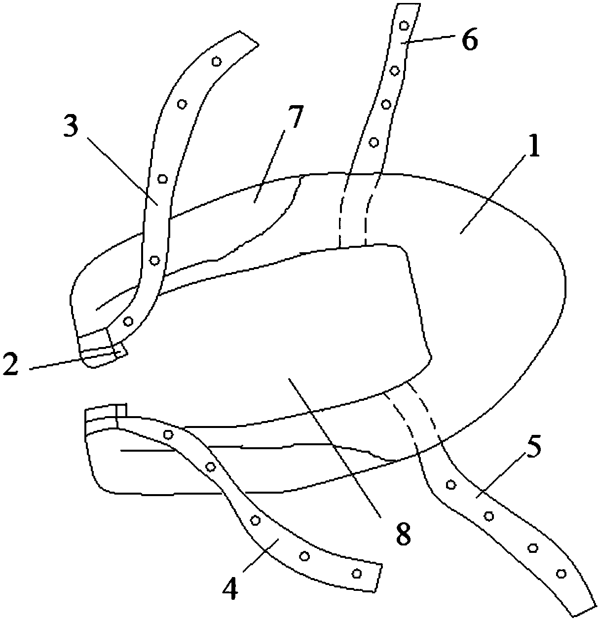 Lower-jaw holder and mask with same