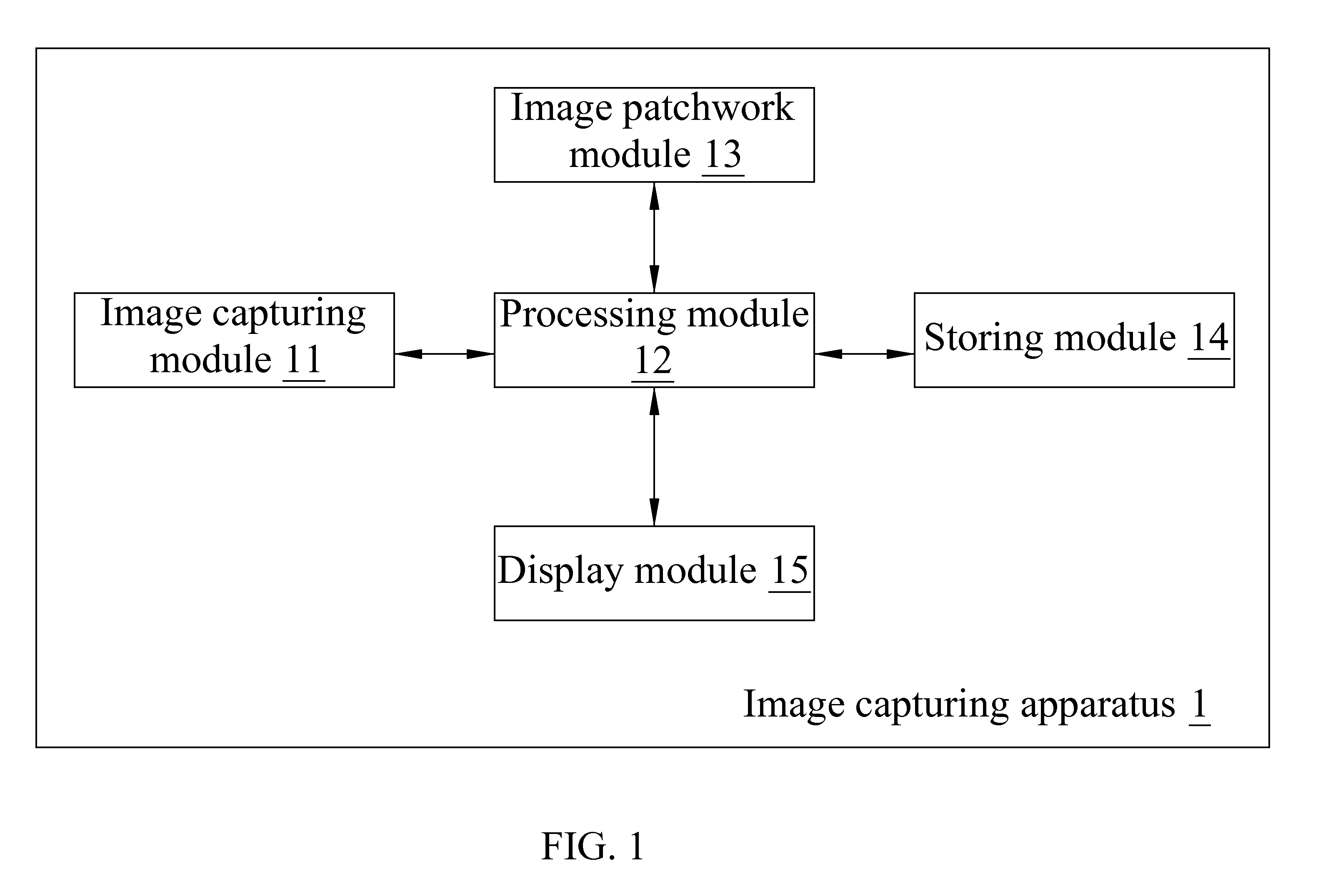 Image capturing apparatus and image patchwork method thereof