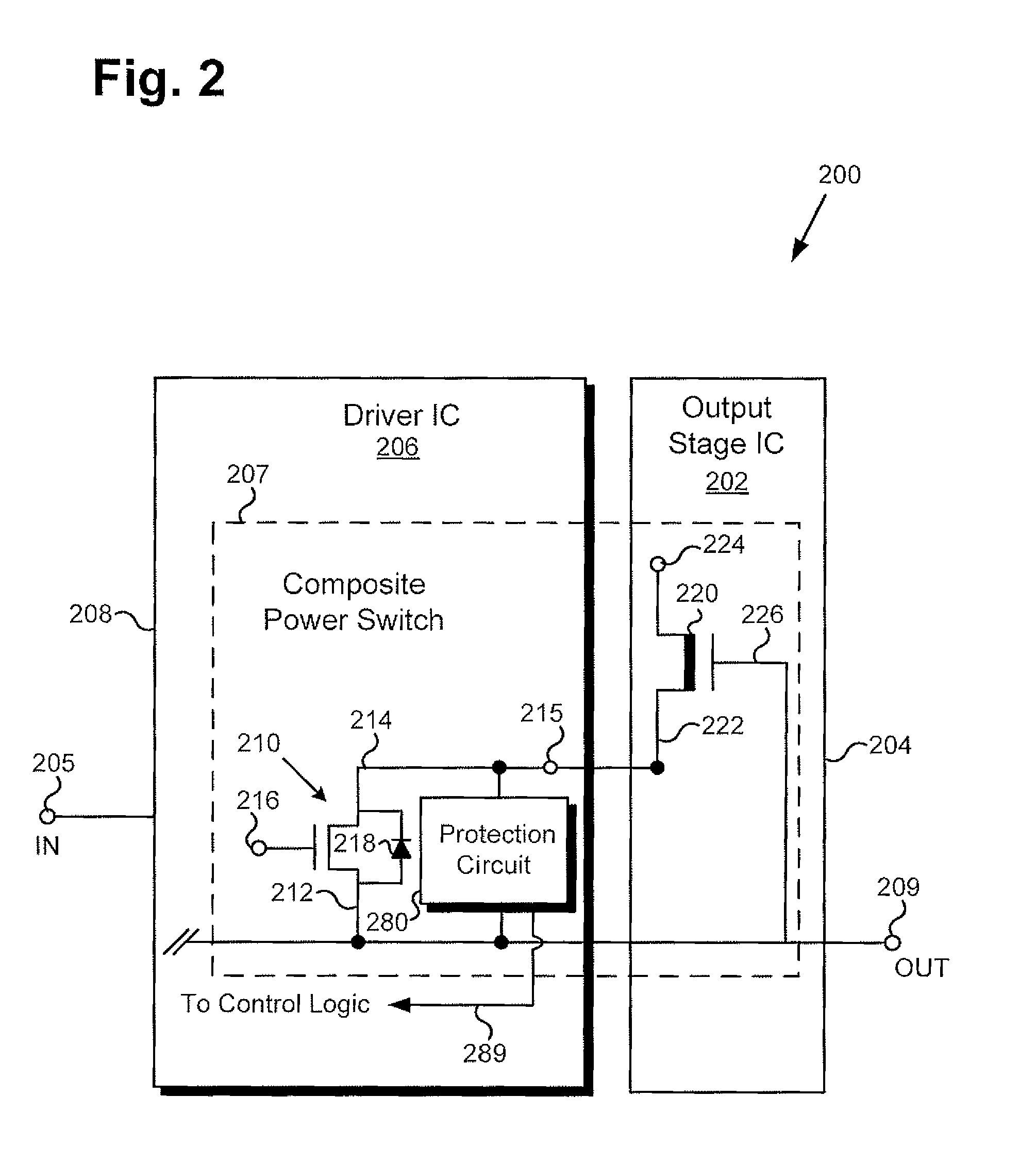 Power Converter Including Integrated Driver Providing Overcurrent Protection