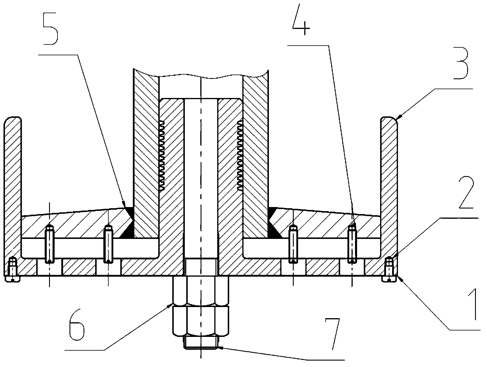 Ball falling valve dust filtering device for absorption ball shutdown system of high temperature gascooled reactor