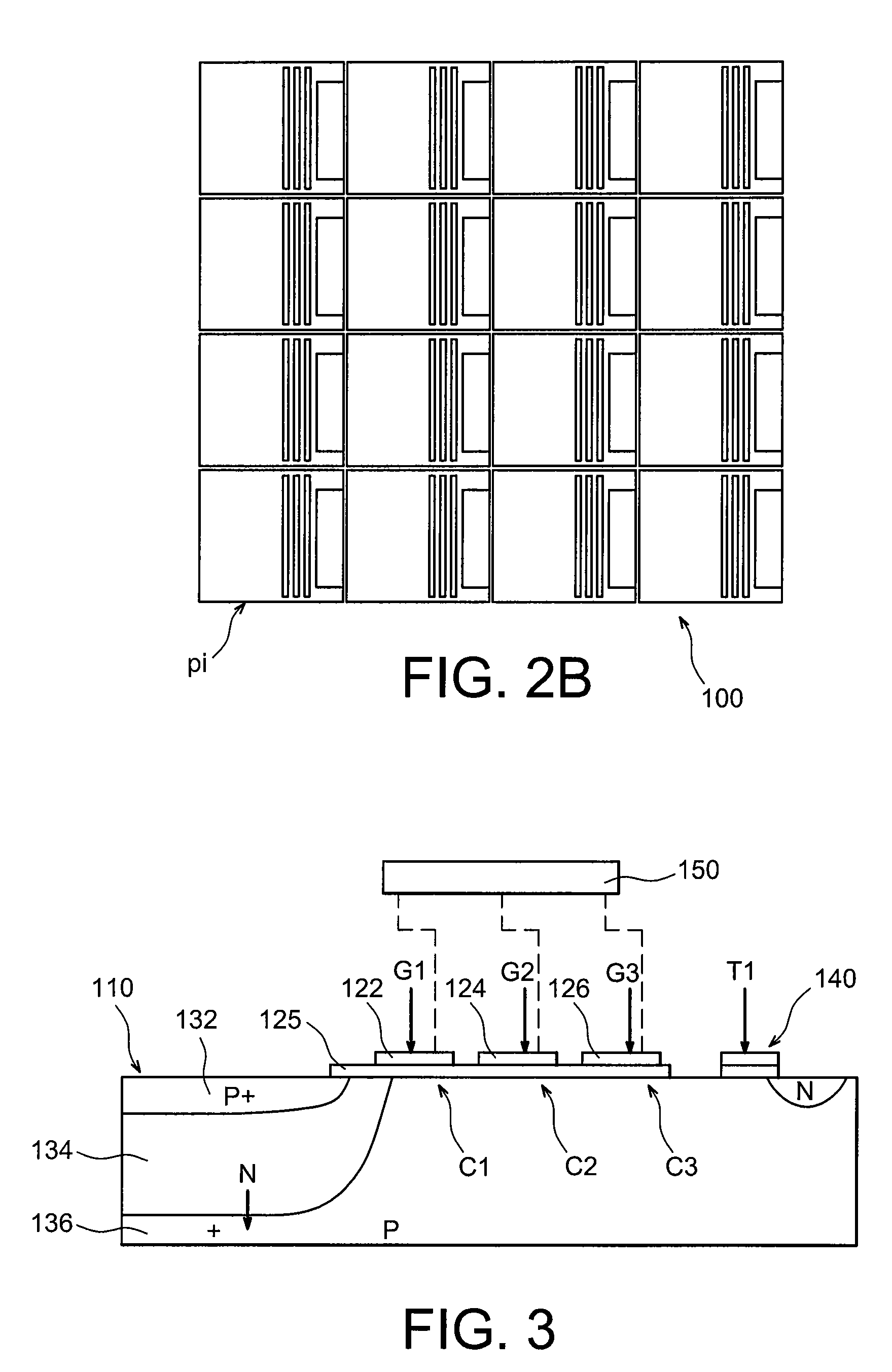 Photosensitive microelectronic device with avalanche multipliers