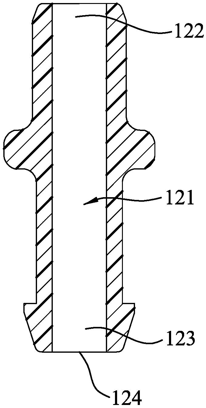 Water injection component and ironing device