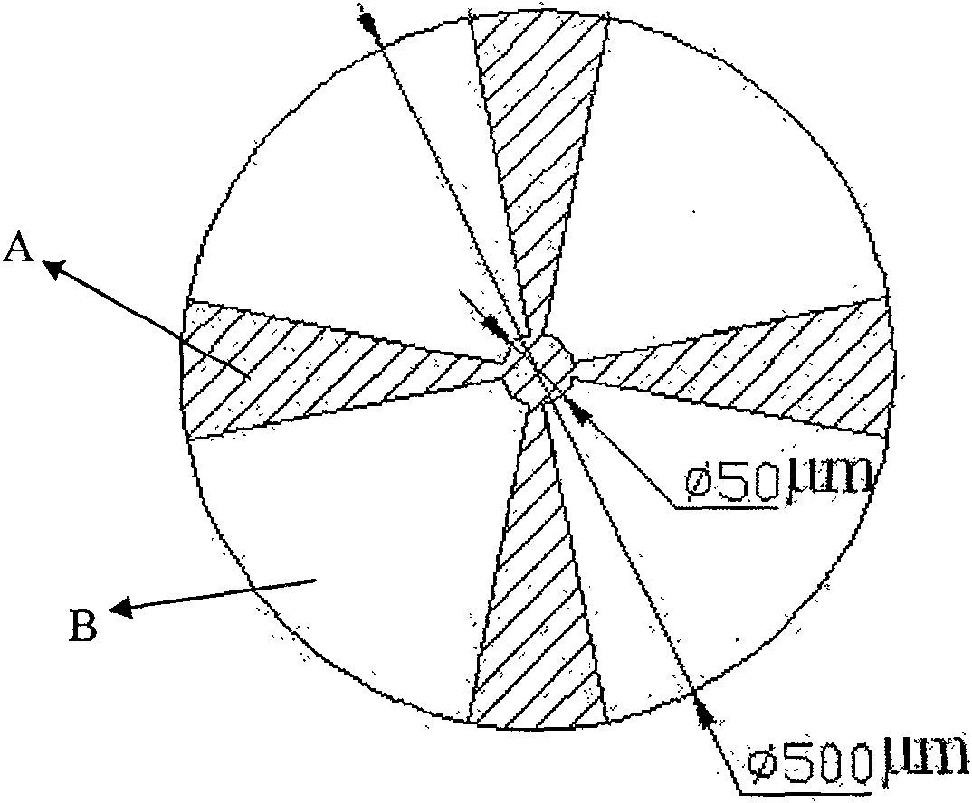 Flap optical fiber composite spinning preparation method