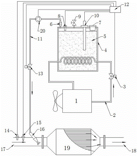 Preparation and filling method of solid ammonia storage material for aftertreatment control unit