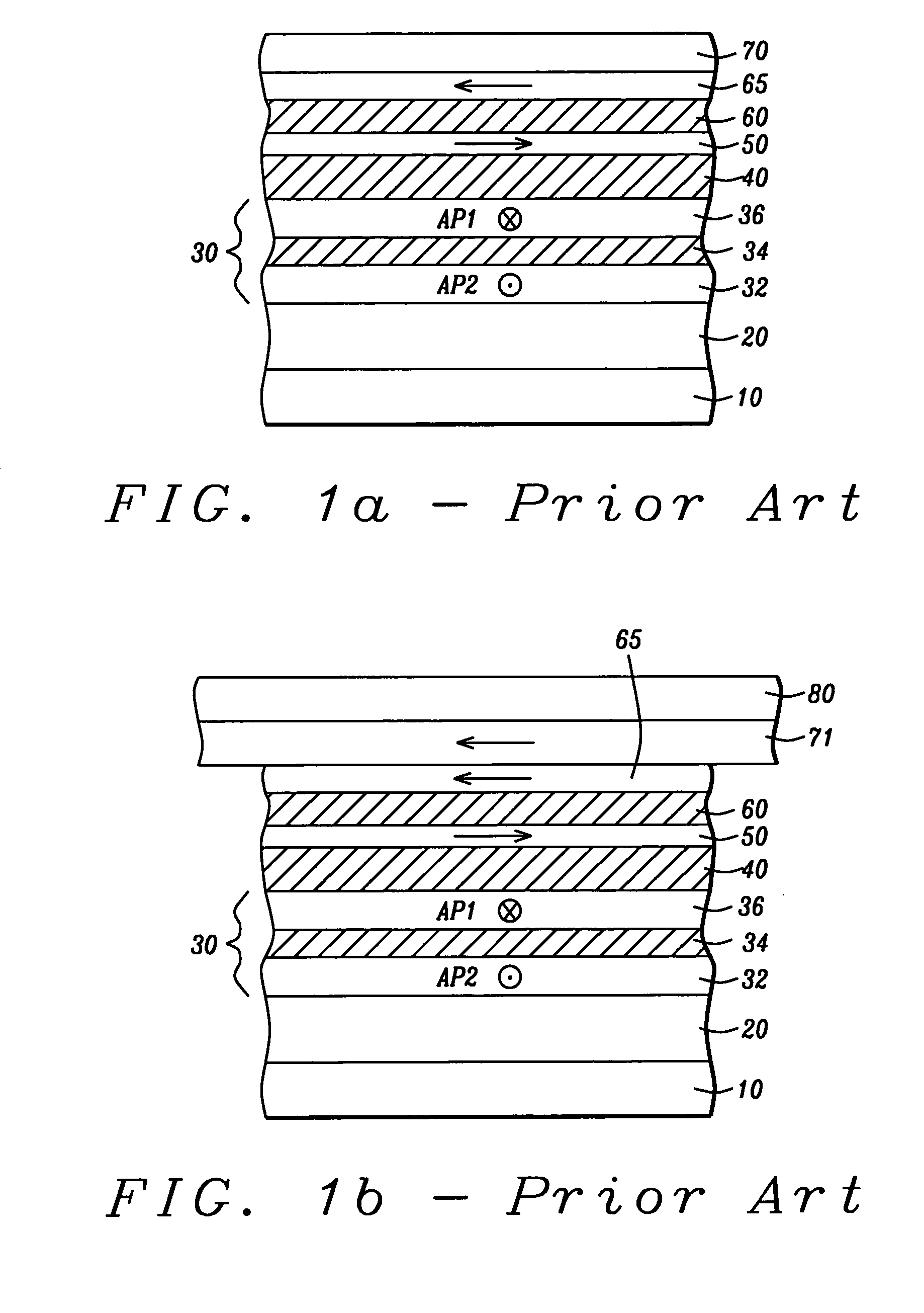 Fabrication method for an in-stack stabilized synthetic stitched CPP GMR head