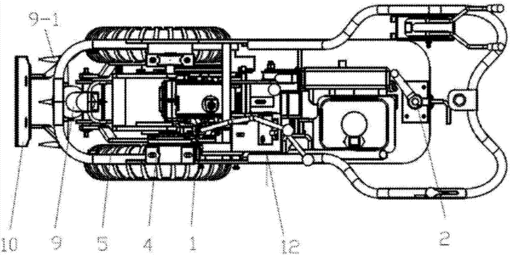 Deep tillage machine for tea garden