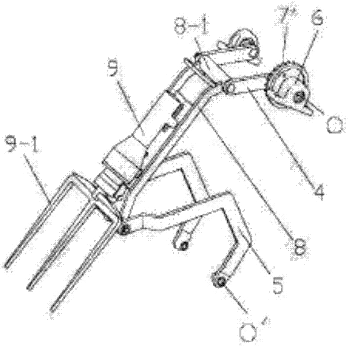 Deep tillage machine for tea garden