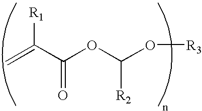 Multi-functional alpha-alkoxyalkyl acrylate and methacrylate ester compositions and reworkable polymers formed therefrom