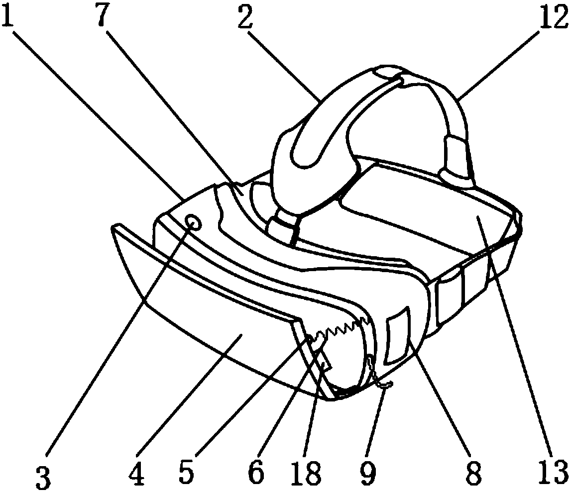 VR glasses with positioning function