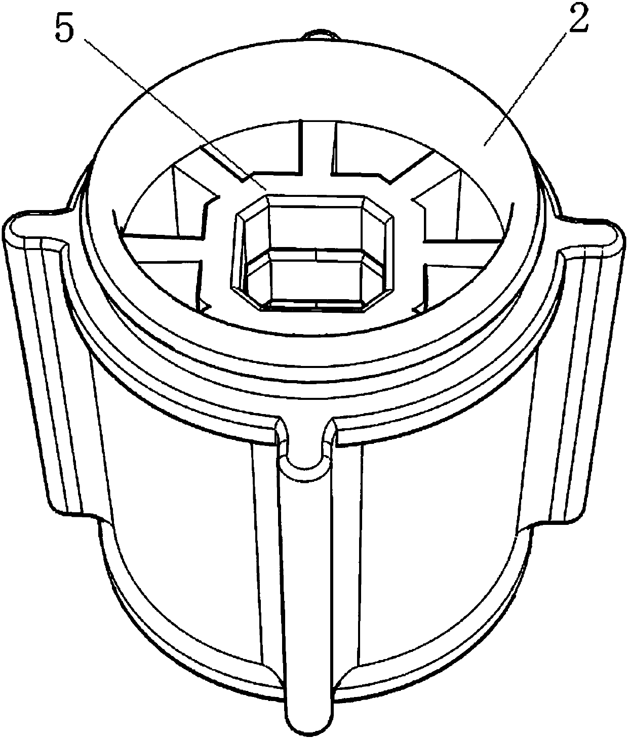 Compression type water intake pipe device