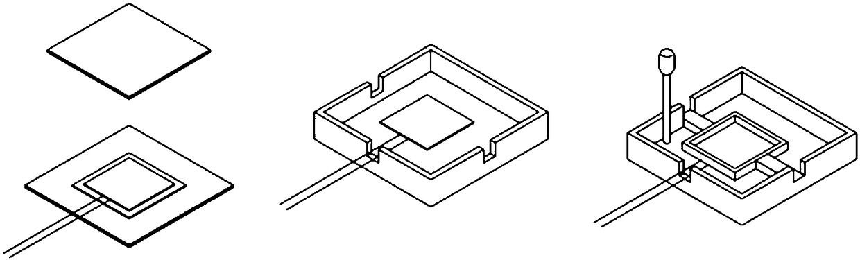 Self-packaging method of sheet-shaped flexible piezoresistive sensor
